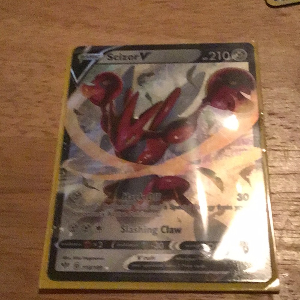 Scizor V rare Pokémon card